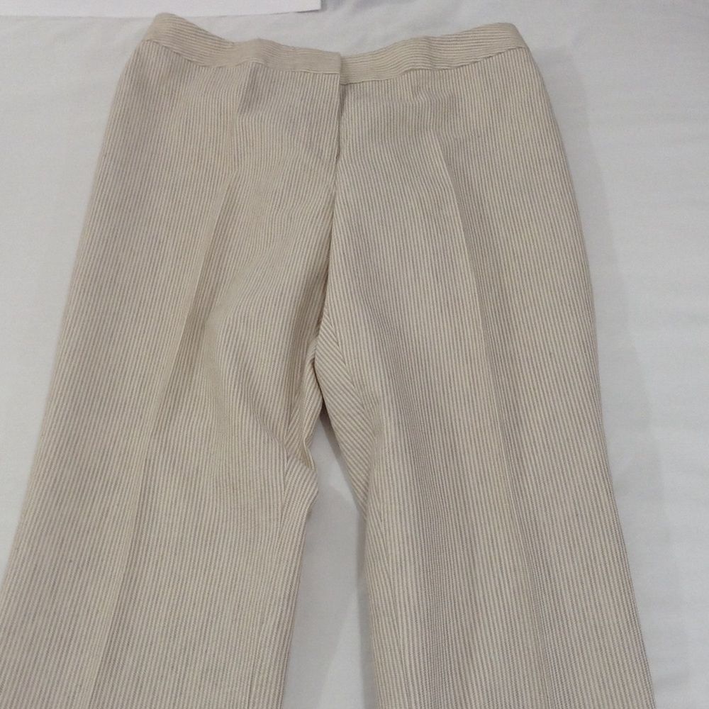 Lafayette 148 Seer Sucker Pinstripe Trousers Size 12